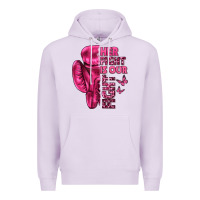 Lilac Her Fight Is Our Fight Cancer Premium Hoodie - texasbilliewilder