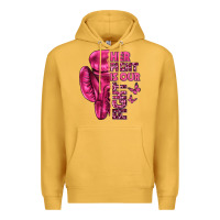 Mustard Her Fight Is Our Fight Cancer Premium Hoodie - texasbilliewilder