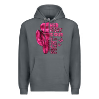 Rock Her Fight Is Our Fight Cancer Premium Hoodie - texasbilliewilder