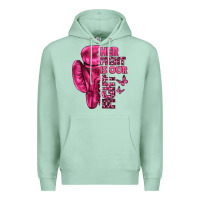 Seafoam Her Fight Is Our Fight Cancer Premium Hoodie - texasbilliewilder