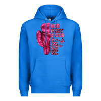 True Royal Her Fight Is Our Fight Cancer Premium Hoodie - texasbilliewilder