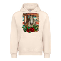 Sandshell horses with roses Urban Hoodie - RanaPortraitStore
