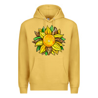 Antique Gold lemon sunflower Premium Hoodie - Zillion Design Studio