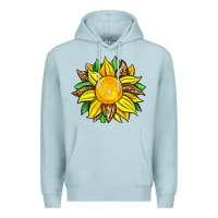 Blue Mist lemon sunflower Premium Hoodie - Zillion Design Studio