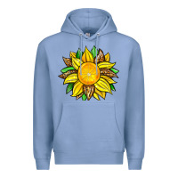 Colony Blue lemon sunflower Premium Hoodie - Zillion Design Studio