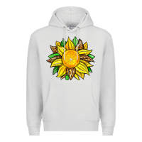 Dove Grey lemon sunflower Premium Hoodie - Zillion Design Studio