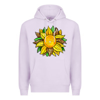 Lilac lemon sunflower Premium Hoodie - Zillion Design Studio