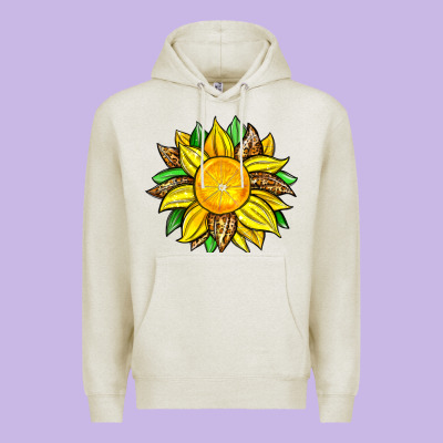 Lemon Sunflower Premium Hoodie Designed By Zillion Design Studio