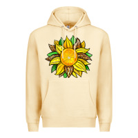 Pina Colada lemon sunflower Premium Hoodie - Zillion Design Studio