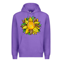 Purple lemon sunflower Premium Hoodie - Zillion Design Studio