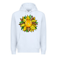 White lemon sunflower Premium Hoodie - Zillion Design Studio