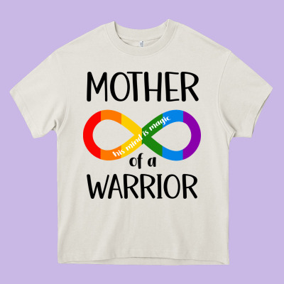 Mother Of Warrior Heavy Core Tee Designed By Cowhidedigitalart