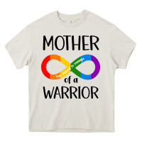 Cream Mother Of Warrior Heavy Core Tee - CowhideDigitalArt