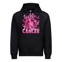 Black Tackle Cancer with Sunflower Urban Hoodie - texasbilliewilder