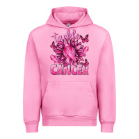 Fuchsia Pink Tackle Cancer with Sunflower Urban Hoodie - texasbilliewilder