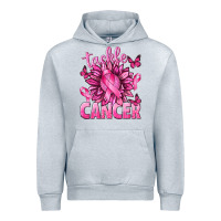 Heather Grey Tackle Cancer with Sunflower Urban Hoodie - texasbilliewilder