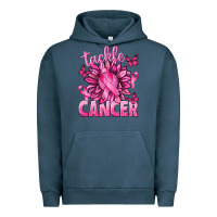 Pigment Midnight Navy Tackle Cancer with Sunflower Urban Hoodie - texasbilliewilder