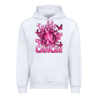 White Tackle Cancer with Sunflower Urban Hoodie - texasbilliewilder
