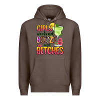 Coffee girls weekend booze and bitches Premium Hoodie - Zillion Design Studio