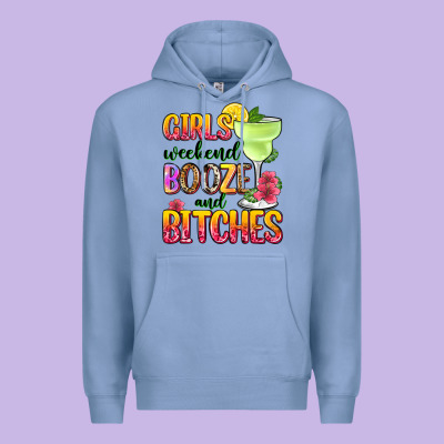 Girls Weekend Booze And Bitches Premium Hoodie Designed By Zillion Design Studio