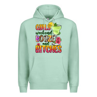 Seafoam girls weekend booze and bitches Premium Hoodie - Zillion Design Studio