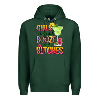 Sports Green girls weekend booze and bitches Premium Hoodie - Zillion Design Studio