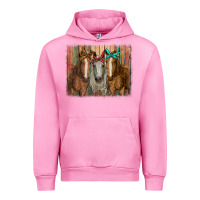 Fuchsia Pink horses with bandanas Urban Hoodie - RanaPortraitStore