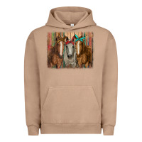Pigment Burro horses with bandanas Urban Hoodie - RanaPortraitStore