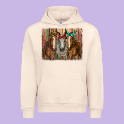 Horses With Bandanas Urban Hoodie Designed By Ranaportraitstore