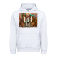White horses with bandanas Urban Hoodie - RanaPortraitStore
