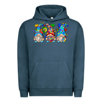 Pigment Midnight Navy autism gnomes Urban Hoodie - Zillion Design Studio