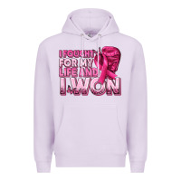 Lilac I Fought For My Life and I Won Breast Cancer Premium Hoodie - texasbilliewilder