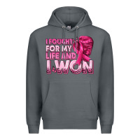 Rock I Fought For My Life and I Won Breast Cancer Premium Hoodie - texasbilliewilder