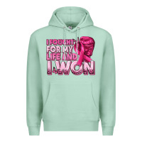 Seafoam I Fought For My Life and I Won Breast Cancer Premium Hoodie - texasbilliewilder