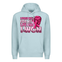 Blue Mist I Fought For My Life and I Won Breast Cancer Premium Hoodie - texasbilliewilder