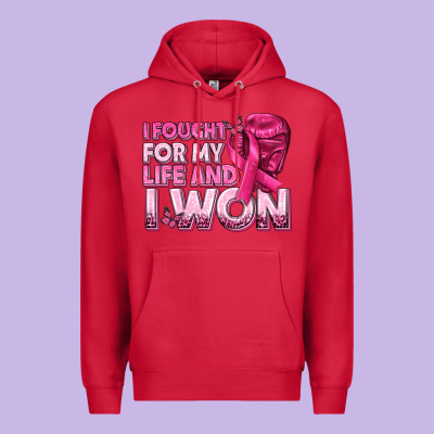 I Fought For My Life And I Won Breast Cancer Premium Hoodie Designed By Texasbilliewilder