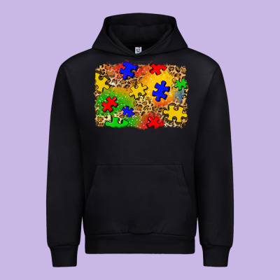 Autism Background Urban Hoodie Designed By Zillion Design Studio