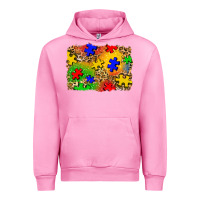 Fuchsia Pink autism background Urban Hoodie - Zillion Design Studio