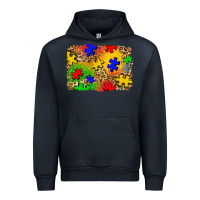 Navy autism background Urban Hoodie - Zillion Design Studio