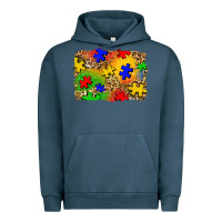 Pigment Midnight Navy autism background Urban Hoodie - Zillion Design Studio