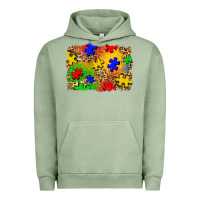 Pigment Oil Green autism background Urban Hoodie - Zillion Design Studio