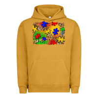 Pigment Peanut Butter autism background Urban Hoodie - Zillion Design Studio