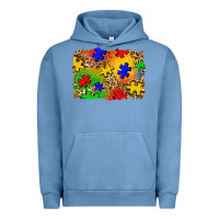 Pigment Pebble Blue autism background Urban Hoodie - Zillion Design Studio