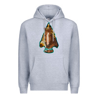 Heather Grey arrowhead horse Premium Hoodie - RanaPortraitStore