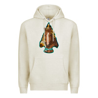 Oatmeal Heather arrowhead horse Premium Hoodie - RanaPortraitStore
