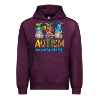 Mauve Wine autism awareness gnomes Urban Hoodie - Zillion Design Studio