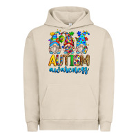 Pigment French Oak autism awareness gnomes Urban Hoodie - Zillion Design Studio