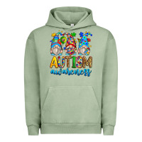 Pigment Oil Green autism awareness gnomes Urban Hoodie - Zillion Design Studio