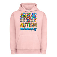 Pigment Salmon autism awareness gnomes Urban Hoodie - Zillion Design Studio