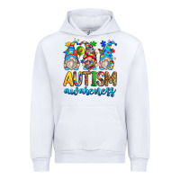 White autism awareness gnomes Urban Hoodie - Zillion Design Studio